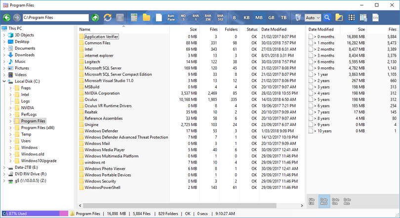 folder-size-explorer windows 8 screenshot 1