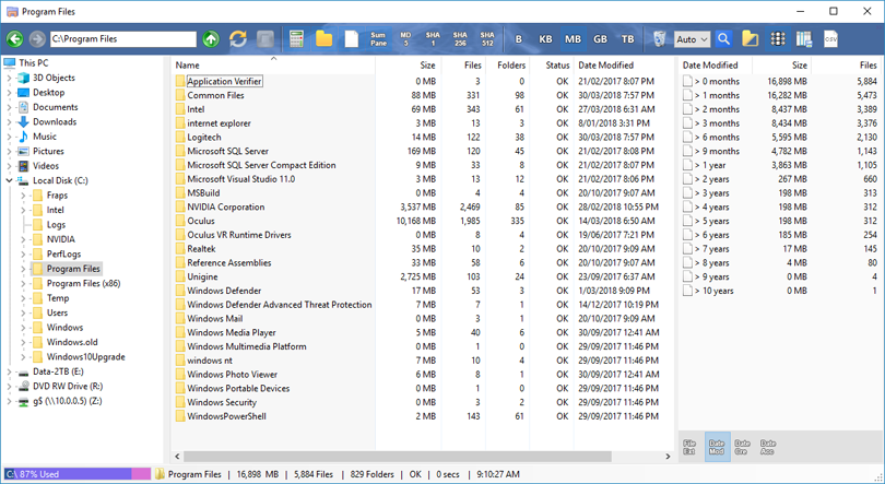 foldersize explorer screenshot 1